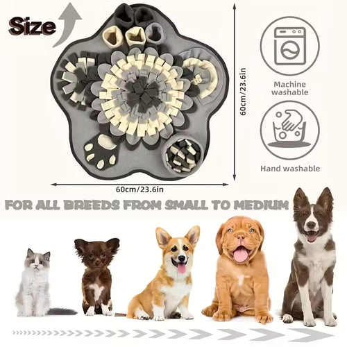 Tapis de Fouille pour Chien  | Mangeoire Lente et Jeu Olfactif